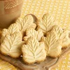 Sugar Maple Leaf Cream Cookies