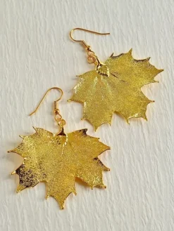 Sugar Maple Leaf Drop Earrings