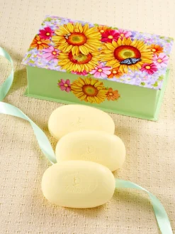 Sunflower Lemon Verbena Soap Gift Tin