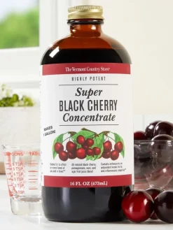 Super Black Cherry Tonic, 16 Ounce Bottle