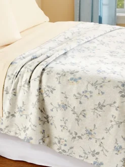 Super-Soft Jacquard Wildflower Dreams Blanket or Throw