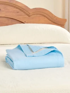 Super-Soft Portuguese Cotton Double-Flannel Blanket or Throw