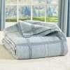 Super-Soft Windowpane Plaid Blanket or Throw