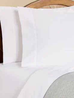 Supima Cotton Sateen Hemstitch Sheet Set