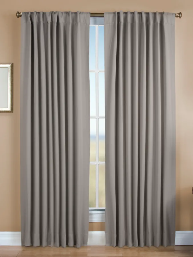 Supreme Blackout Rod Pocket Curtains With Back Tabs by Country Curtains®