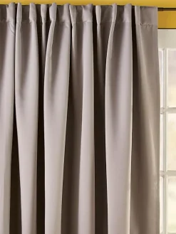 Supreme Blackout Rod Pocket Patio Panel With Back Tabs by Country Curtains®