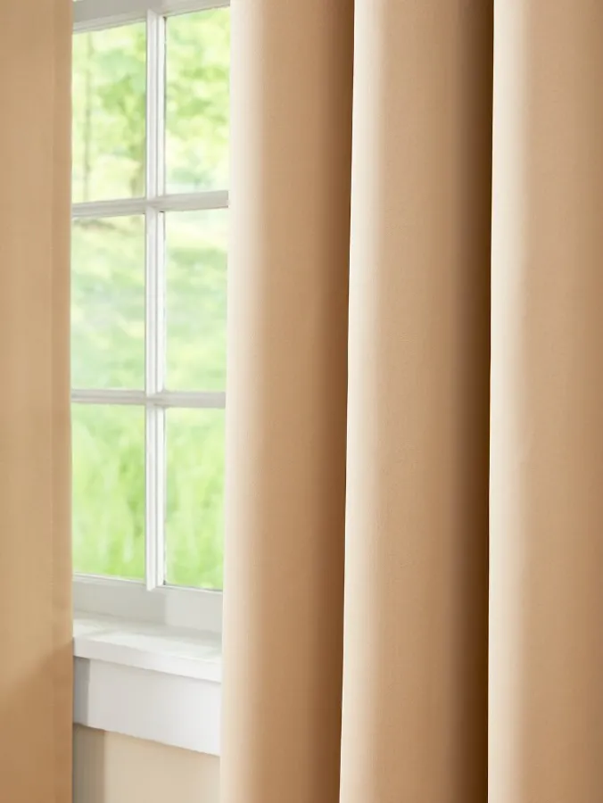 Supreme Blackout Rod Pocket Patio Panel With Back Tabs by Country Curtains®