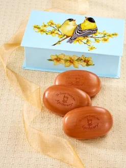 Sweet Goldfinch Sandalwood Soap Gift Tin