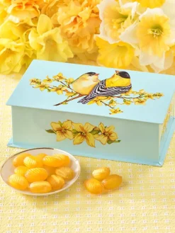 Sweet Goldfinch Tin With Honey Candy
