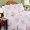 Sweetheart Rose Cotton Coverlet or Pillow Sham