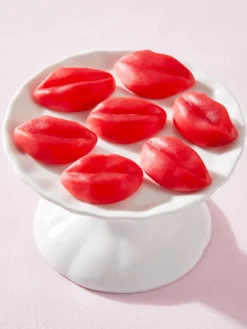 Sweet Strawberry Kissing Lips Gummies, 1.5 Pound Bag
