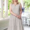 Swirl-and-Twirl Crinkle Tiered Sundress