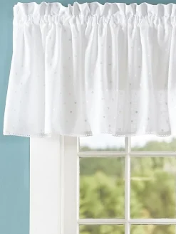 Swiss Dot Semi-Sheer Rod Pocket Tailored Valance by Country Curtains®