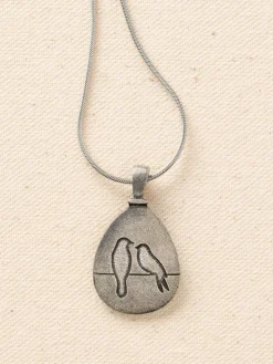Take a Pause Pewter Pendant Necklace
