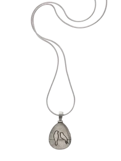 Take a Pause Pewter Pendant Necklace