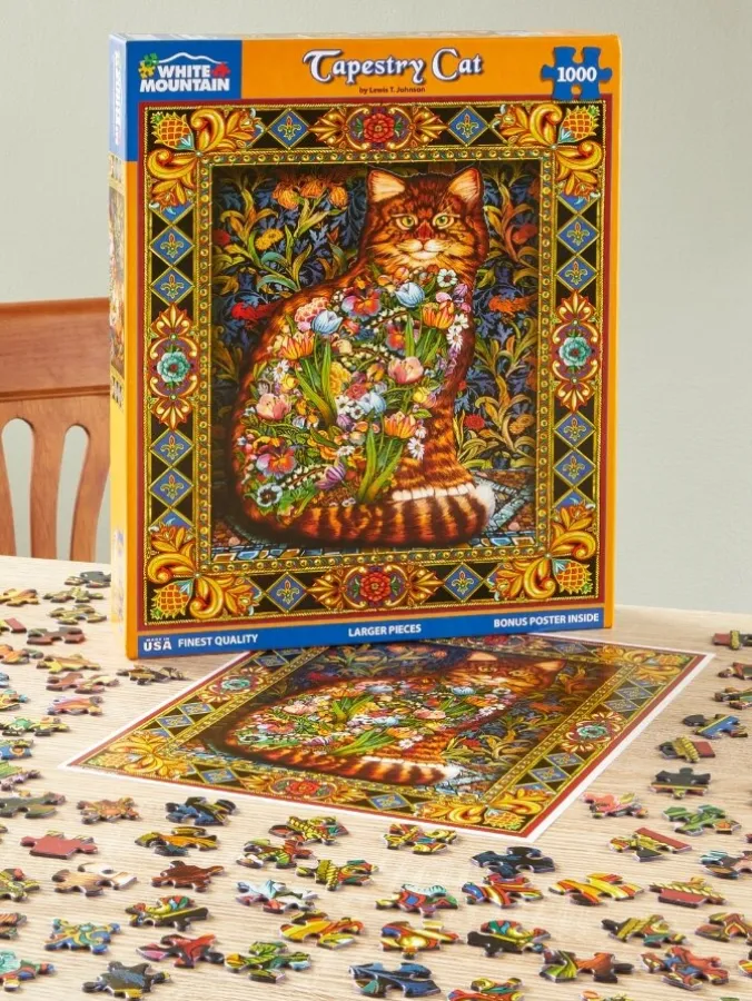 Tapestry Cat Jigsaw Puzzle, 1000 Piece