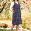 Tartan Side-Button Jumper