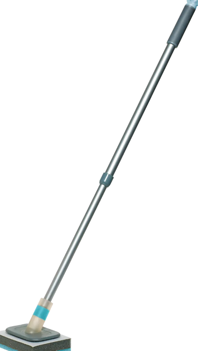 Telescoping Pivoting Tub and Shower Scrubber