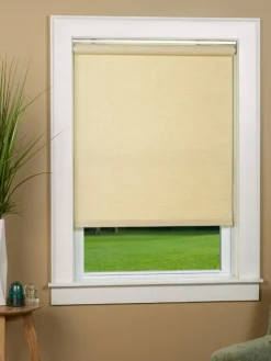 Textured Light-Filtering Woven Roller Shade