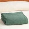 Textured Woven Cotton Blanket or Throw