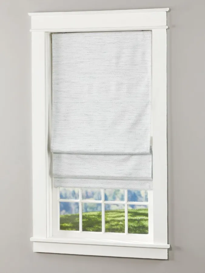 Textured Woven Thermal Cordless Roman Shade