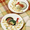Thanksgiving Turkey Salad Plates, Set of 2