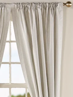 Ticking Stripe Rod Pocket Curtains by Country Curtains®