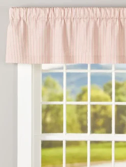 Ticking Stripe Rod Pocket Tailored Valance by Country Curtains®