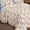 Timeless Bouquets Cotton Bedspread or Pillow Sham