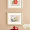 Tomato And Zucchini Framed Art Prints by Donnel Barnum, 2 Prints