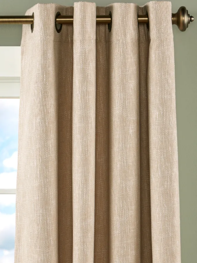 Touch of Linen Insulated Grommet Top Panel by Country Curtains®