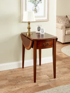 Traditional Drop-Leaf End Table