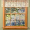 Tree of Life Lace Rod Pocket Tailored Valance