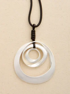 Triple-Circle Pendant Necklace