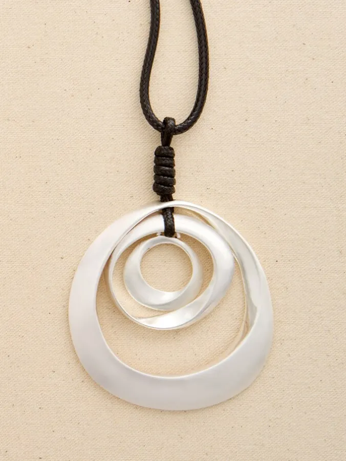 Triple-Circle Pendant Necklace