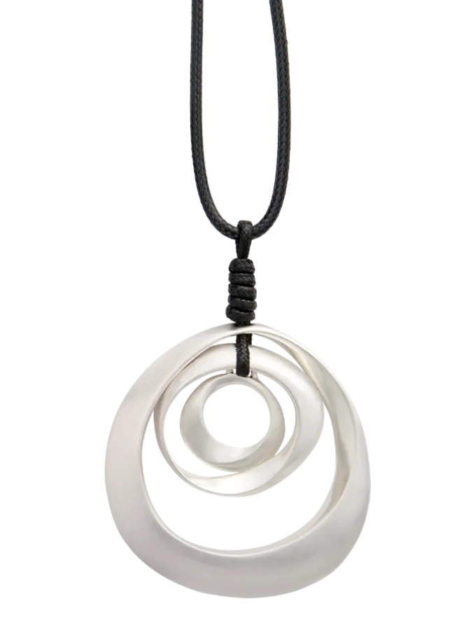 Triple-Circle Pendant Necklace