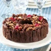 Triple Liquor Chocolate Fruitcake Tin, 2 Pounds