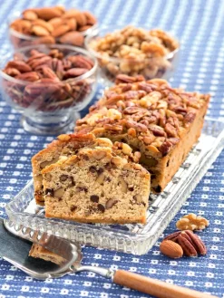 Triple Nut Loaf Cake