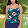 Tropical Floral One-Piece Shortini Swim Romper