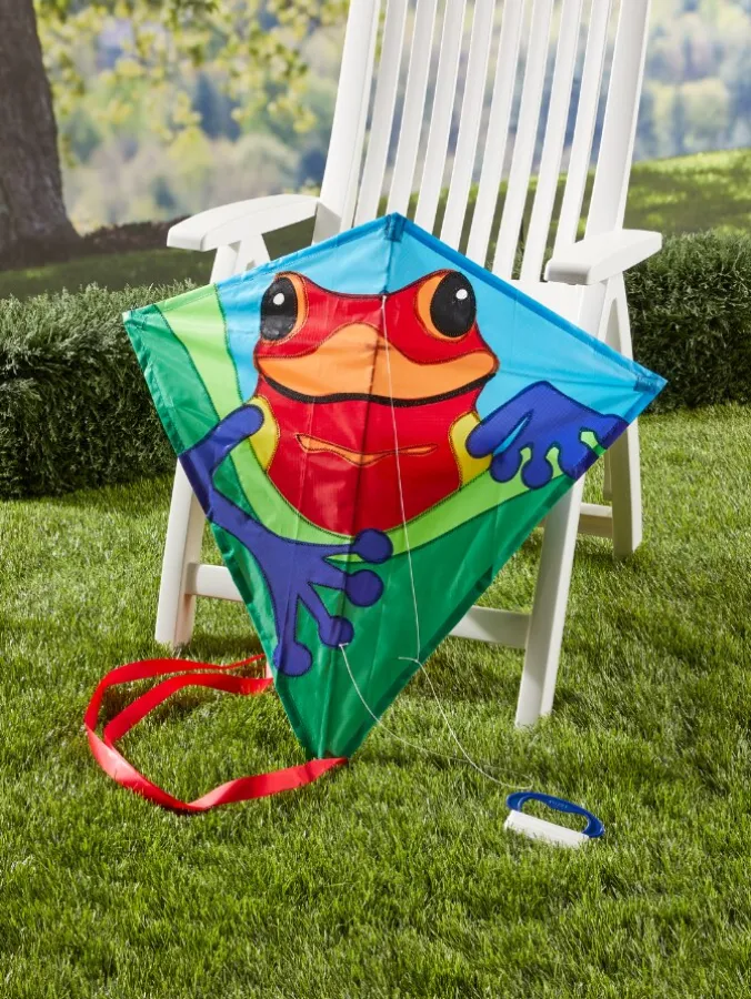 Tropical Frog Diamond Kite