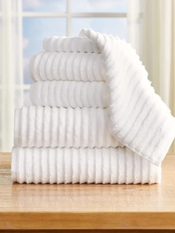 Turkish Cotton 6-Piece Bath Towel Set