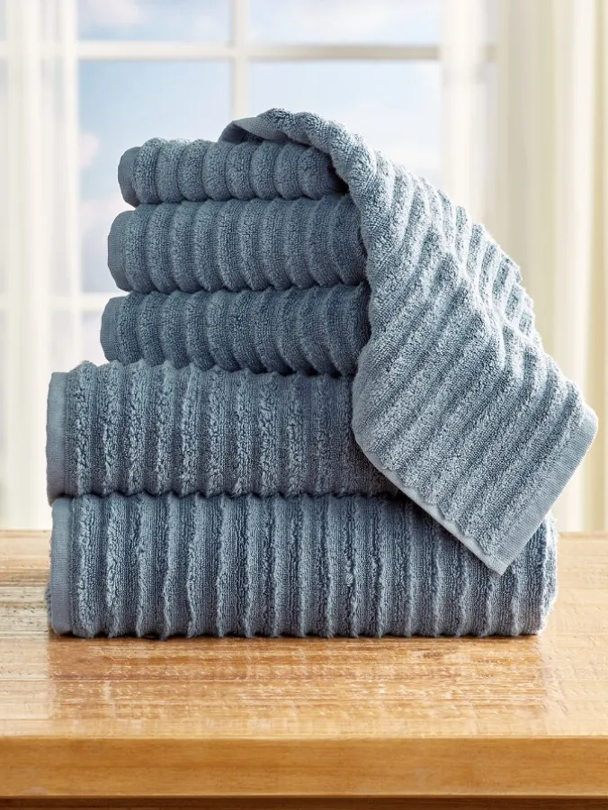 Turkish Cotton 6-Piece Bath Towel Set