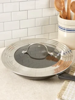 Universal Stainless Steel and Glass Lid, In 2 Sizes