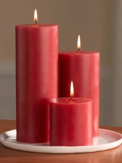 Unscented Tavern Pillar Candle, In 3 Sizes