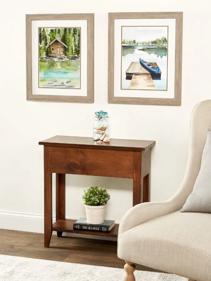 Up at the Lake Art Print, Set of 2