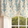 Venetian Brocade Lined Rod Pocket Scalloped Valance