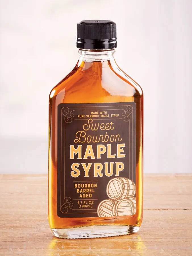 Vermont Bourbon-Barrel Aged Grade A Amber Maple Syrup, 6.7 Ounce Bottle