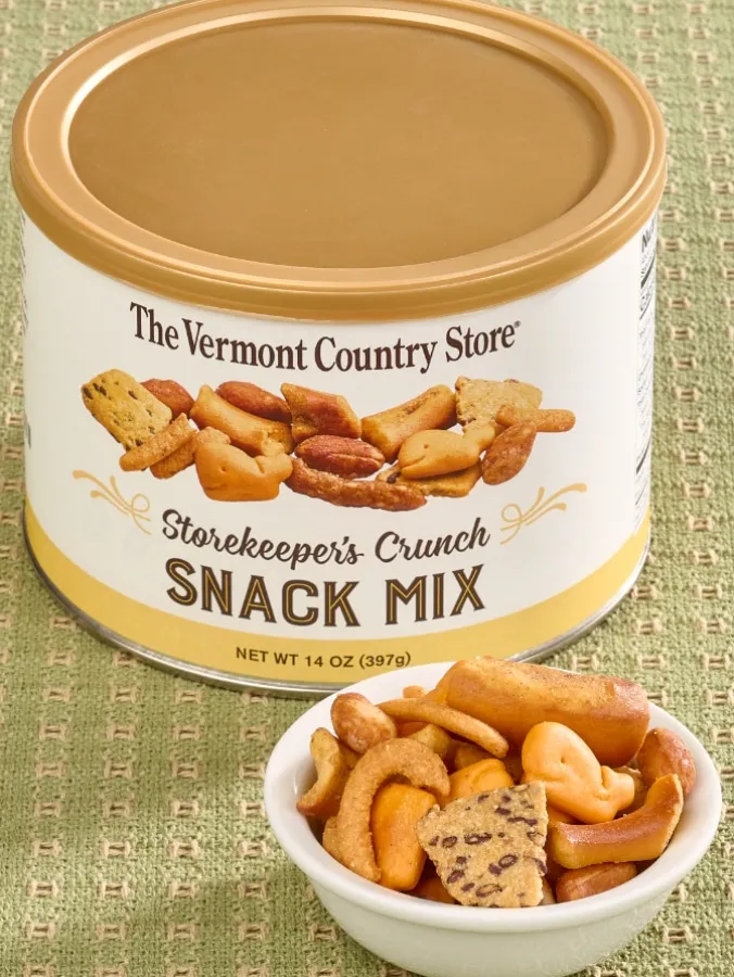 Vermont Country Store Storekeepers Crunch Snack Mix, 14 Ounce Canister
