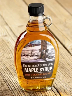 Vermont Grade A Amber Maple Syrup, 8 Ounce Jug
