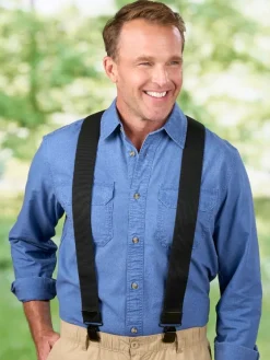 Vermont-Made Comfort Clip Suspenders, In Regular and Tall Sizes